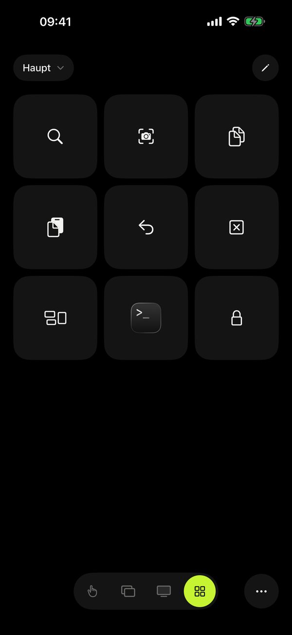Remolo auf dem iPhone, Modus Buttons