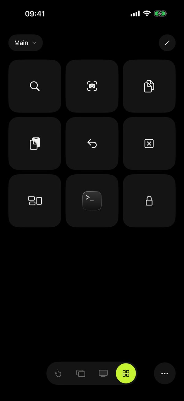 Remolo on iPhone, Buttons