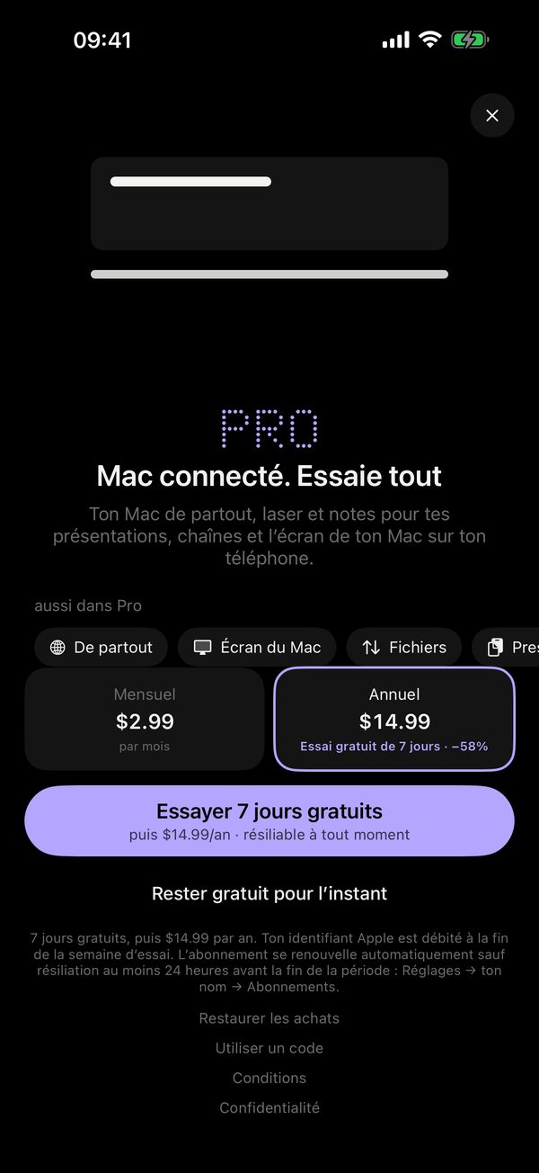 L’écran Remolo Pro